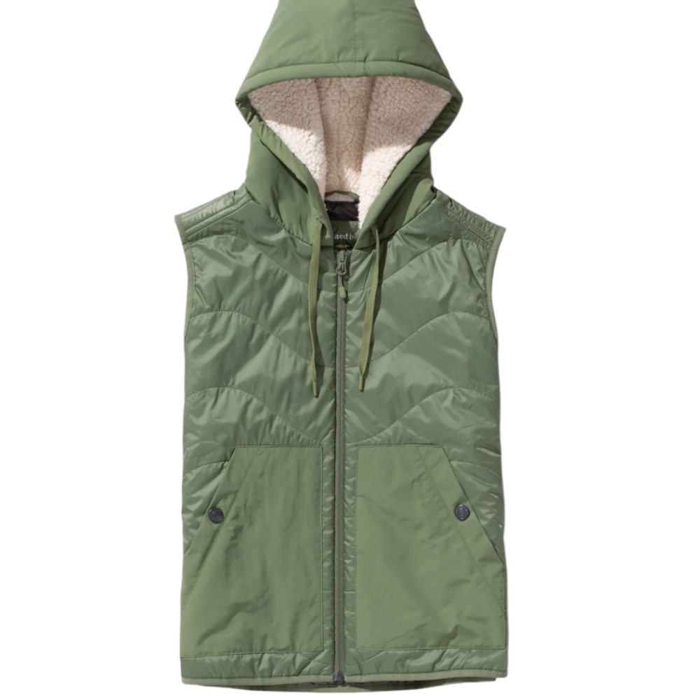 United By Blue Bisonshield Collection Women's Hooded Vest. Size S.